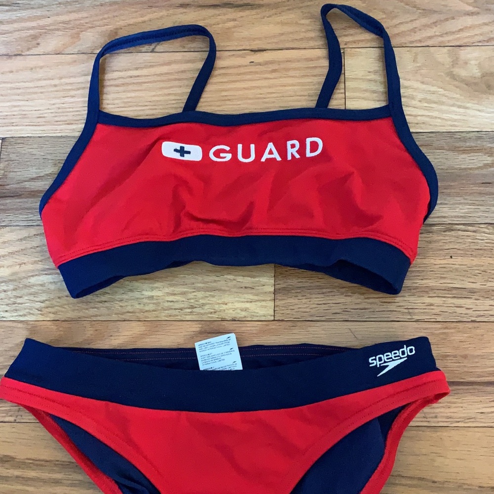 Lifeguard swimsuit two piece
